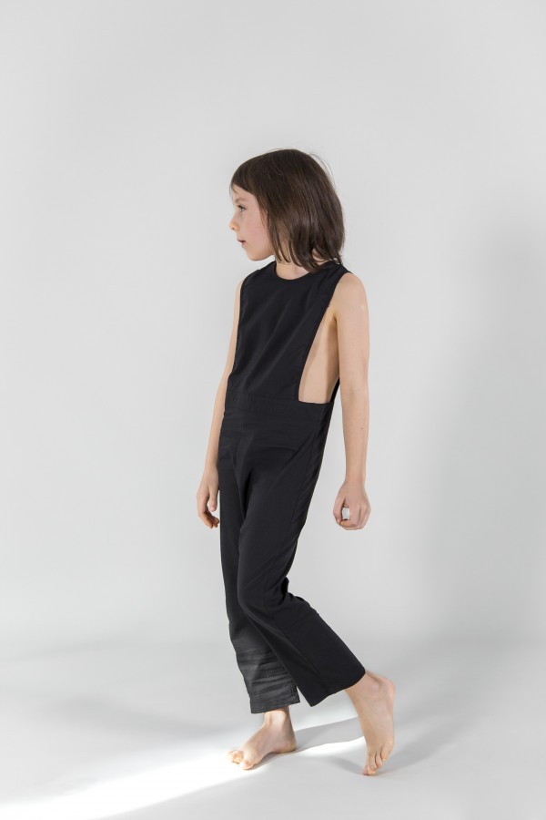 Mila Pinafore Jumpsuit - Black